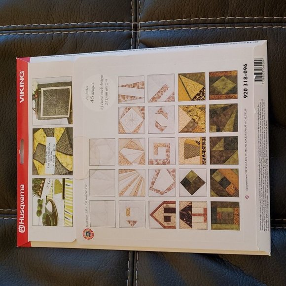 Husqvarna Viking Patchwork Quilting Embroidery Designs Multi-format CD #238 - Picture 3 of 5